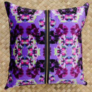 
                  
                    Load image into Gallery viewer, Funky velvet rococo 3 decorative cushion, 18.5 x 18.5 in
                  
                