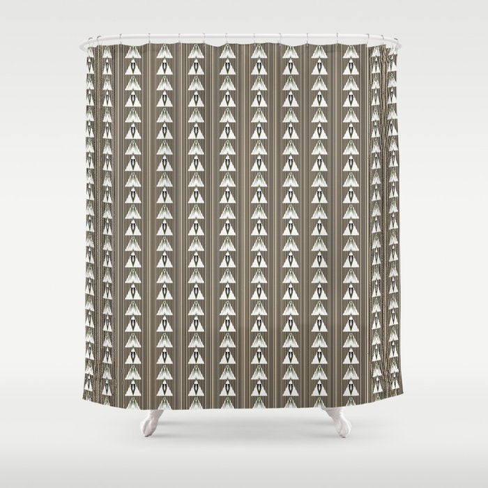 Shower Curtain: May Day Taupe